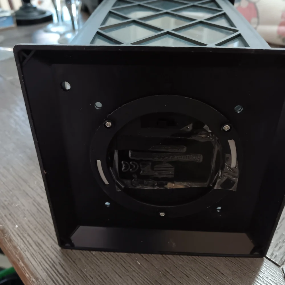Black Lantern With Battery Operated Candle